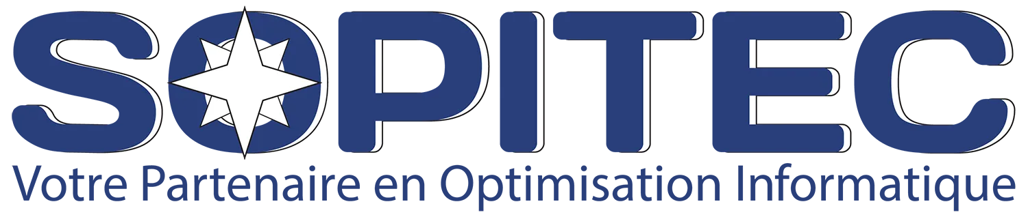 Logo Bleu Sopitec - Partenaire en optimisation informatique et Infogérance informatique sur Nantes et Lyon