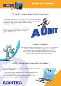 Sopitec - Optimisation et Infogérance Informatique - Audit et Conseil