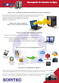 Sopitec - Optimisation et Infogérance Informatique - Sauvegardes CS