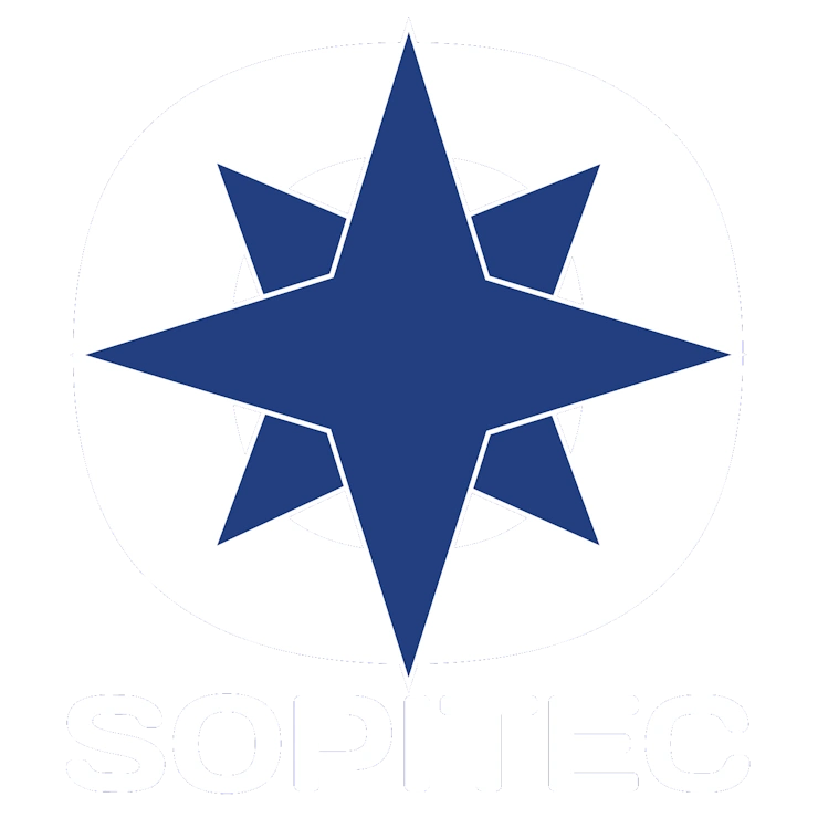 Logo Blanc Sopitec - Partenaire en optimisation informatique - Infogérance informatique